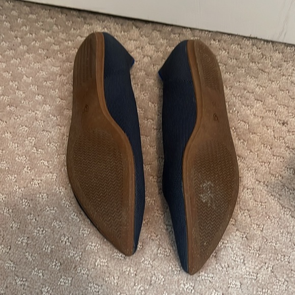Navy Rothy Pointed Flats - Picture 2 of 2